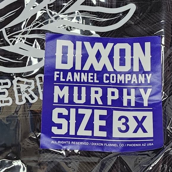 Dixxon - Murphy Bamboo Long Sleeve Shirt - Black & Gray Plaid - Men's 3XL - Picture 4 of 7